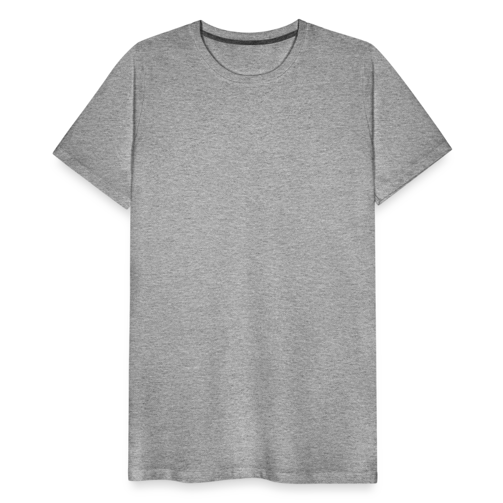 Camiseta premium hombre - gris jaspeado