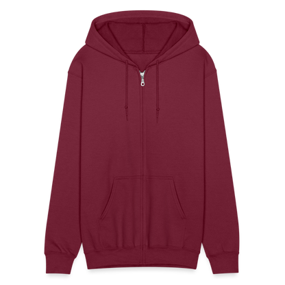 05 medio Chaqueta con capucha de alto gramaje para hombre - maroon