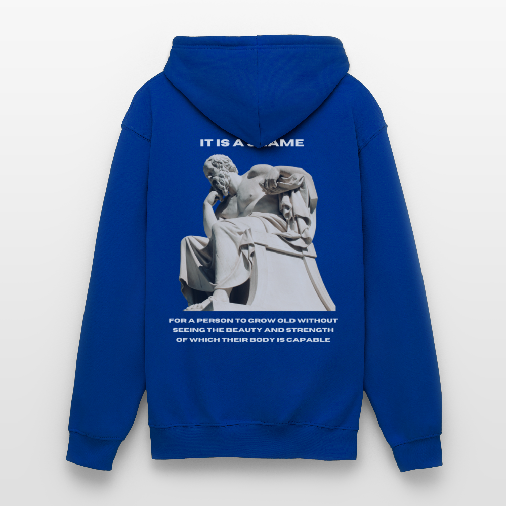 SUDADERA MEMENTO MORI - azul royal