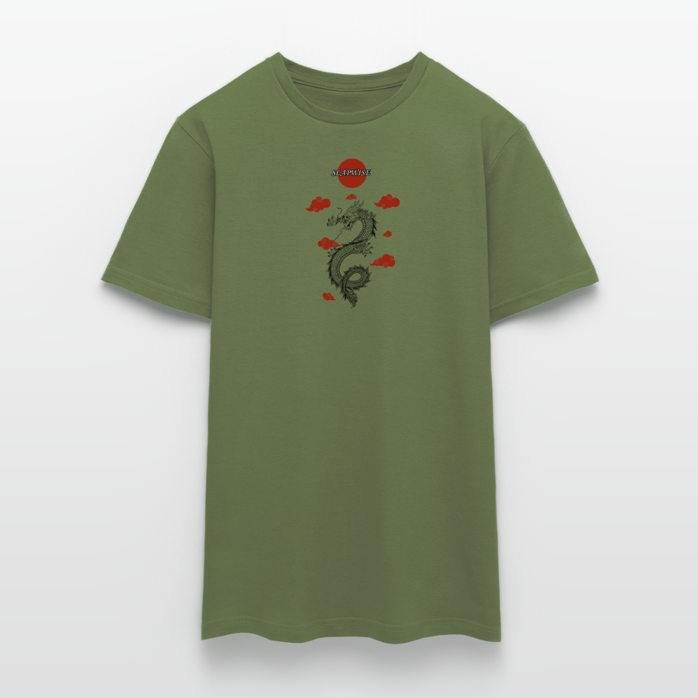 03 barato Camiseta hombre - verde oliva