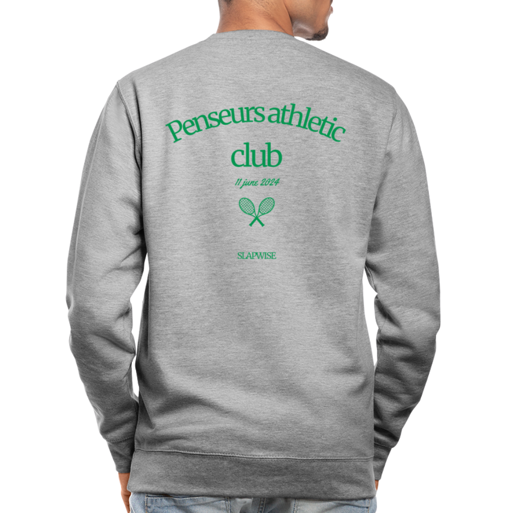 CREWNECK PENSEUR CLUB - jaspeado blanco gris