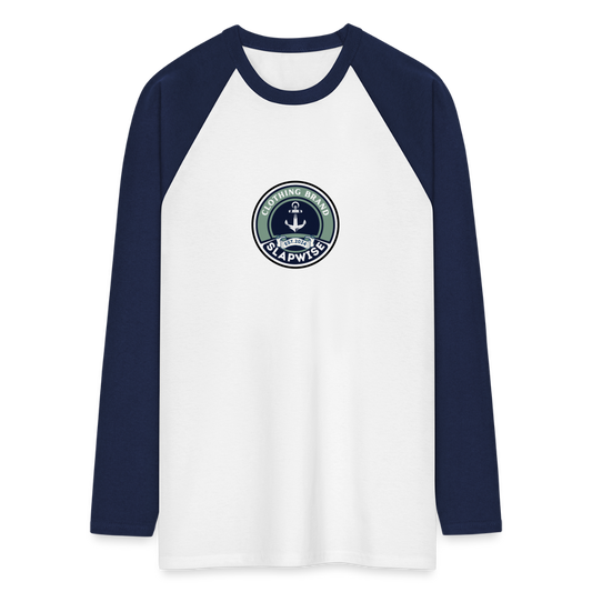 RAGLAN MANGA LARGA OCEAN - blanco/azul marino