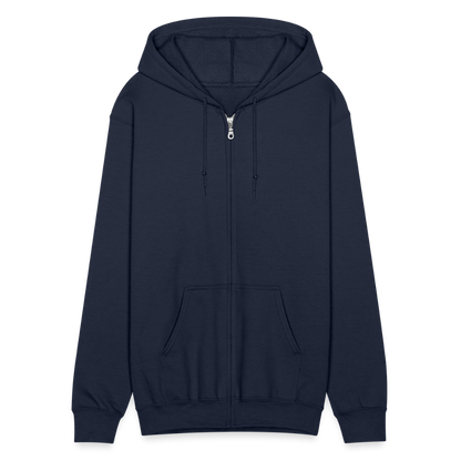 05 medio Chaqueta con capucha de alto gramaje para hombre - azul marino