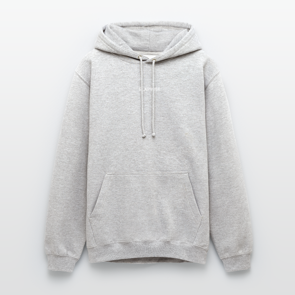 01 Sudadera con capucha unisex - gris claro jaspeado