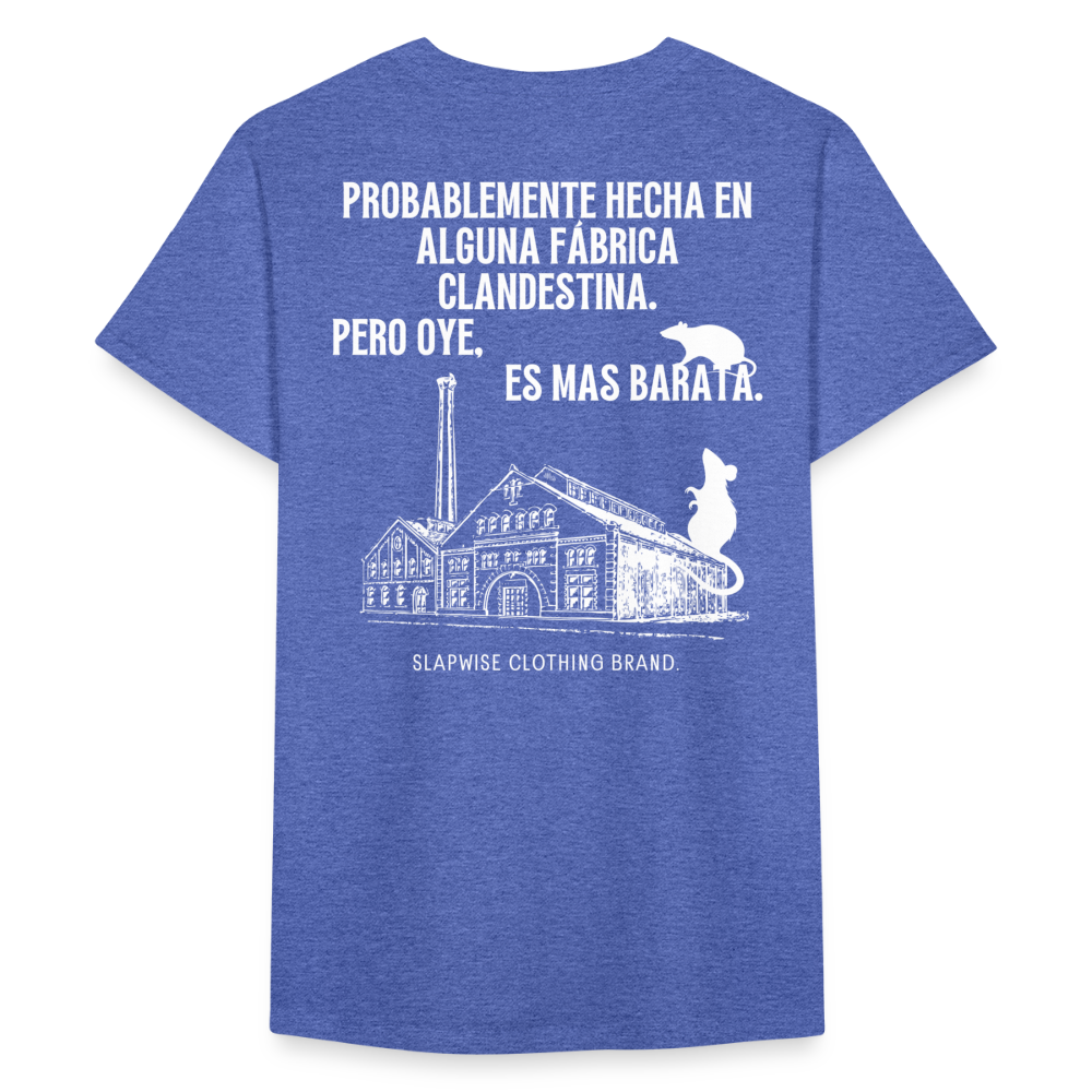 CAMISETA RATBUYER - azul jaspeado