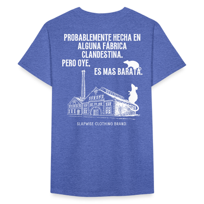 CAMISETA RATBUYER - azul jaspeado