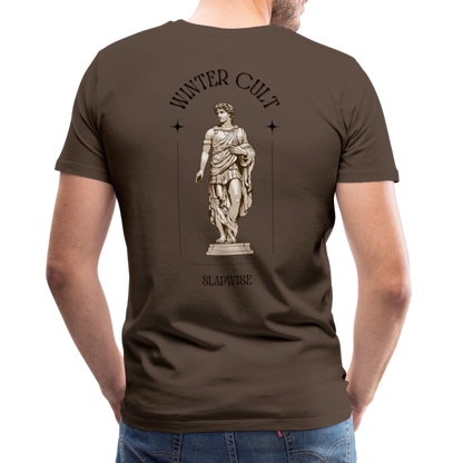 Camiseta premium hombre - marrón noble