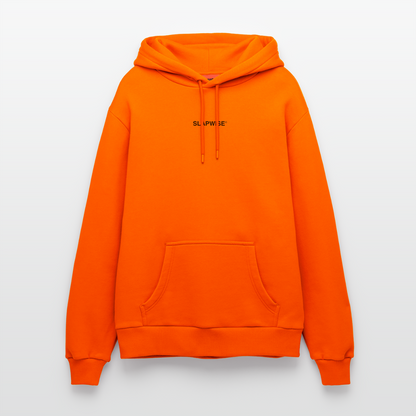 00 caro Sudadera con capucha ecológica de corte relaxed fabricada en la UE - SUNSET ORANGE