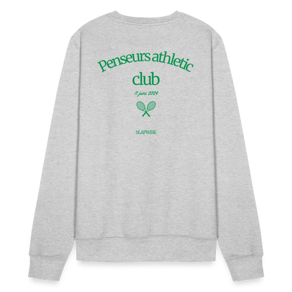 CREWNECK PENSEUR CLUB - jaspeado blanco gris