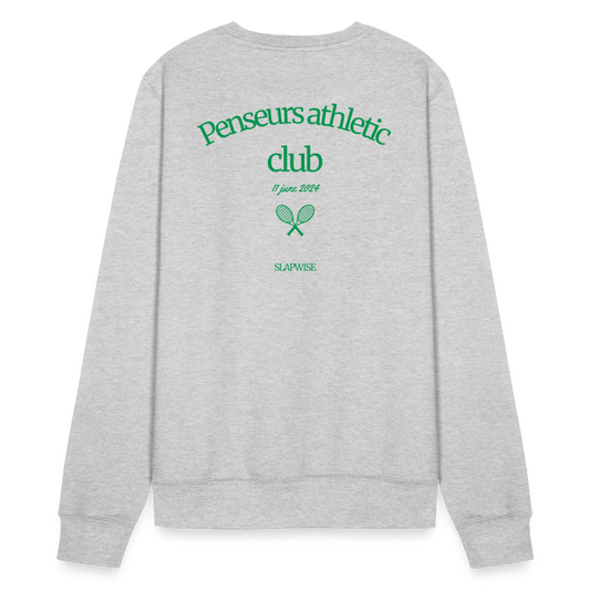 CREWNECK PENSEUR CLUB - jaspeado blanco gris