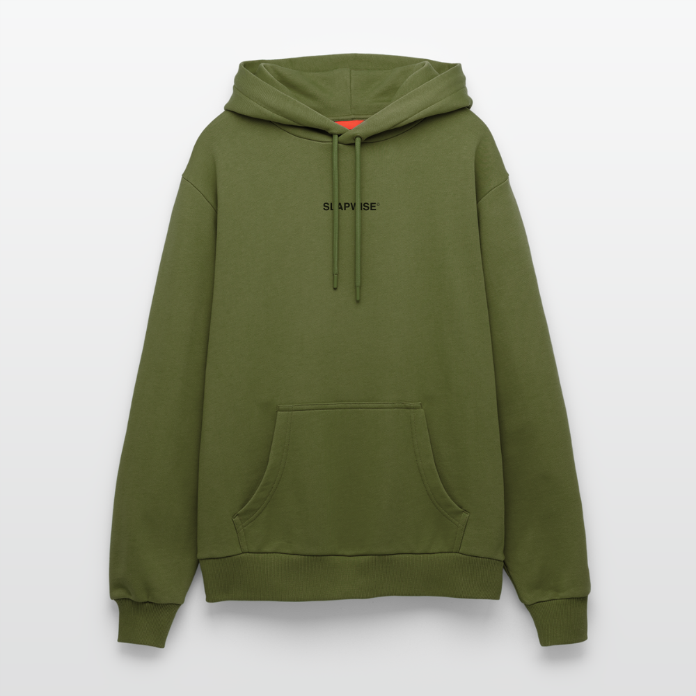 00 caro Sudadera con capucha ecológica de corte relaxed fabricada en la UE - MOSS GREEN