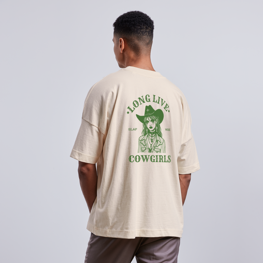 CAMISETA LONG LIVE - blanco natural