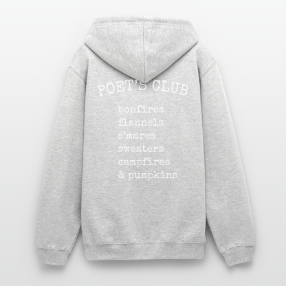 01 Sudadera con capucha unisex - gris claro jaspeado