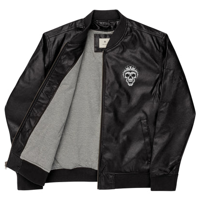 LEATHER BOMBER JACKET SKYLINE