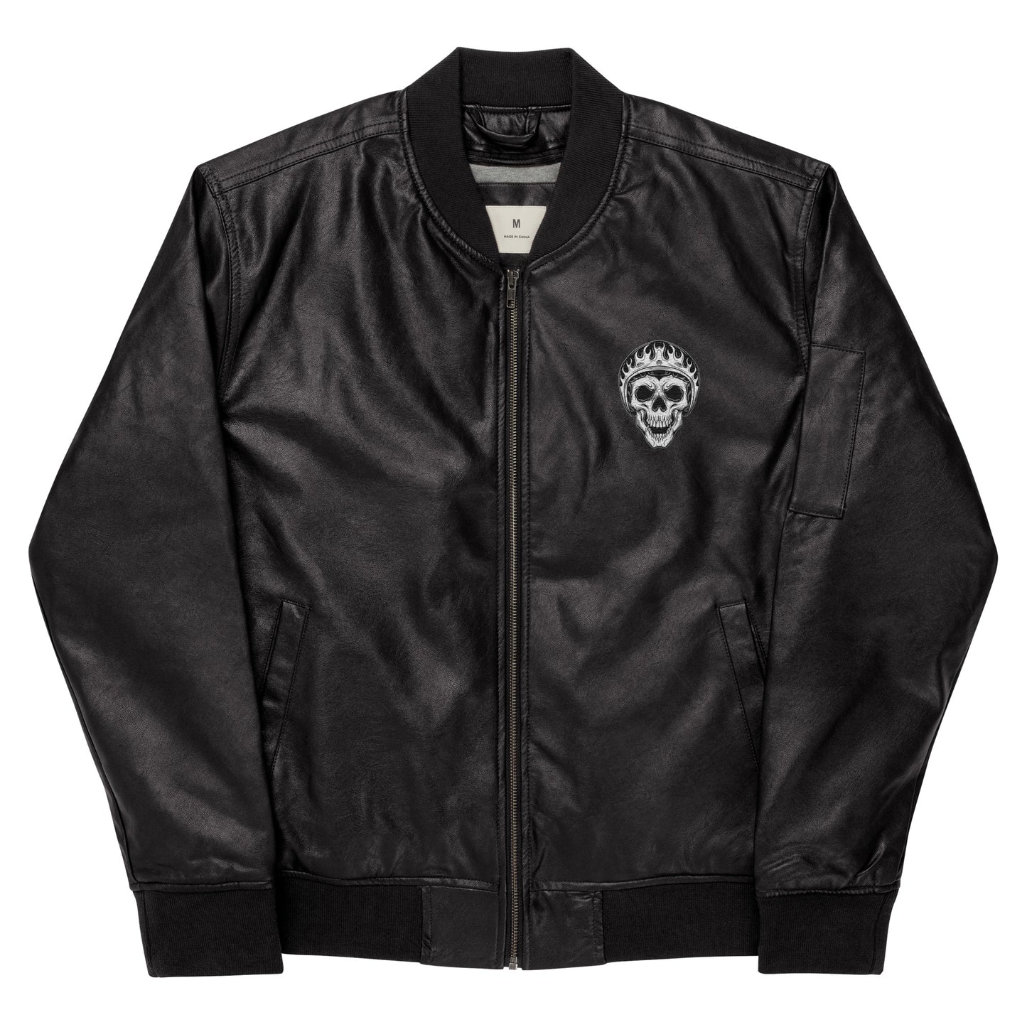 LEATHER BOMBER JACKET SKYLINE