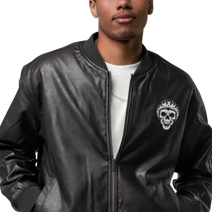 LEATHER BOMBER JACKET SKYLINE