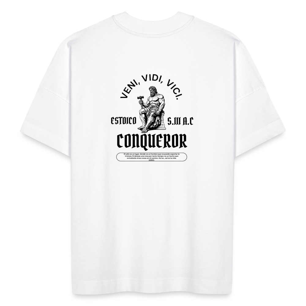 CONQUEROR OVERSIZE T-SHIRT - white