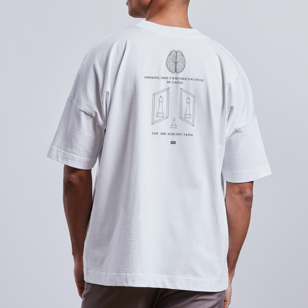 AA thinKING OVERSIZE T-SHIRT WHITE - white