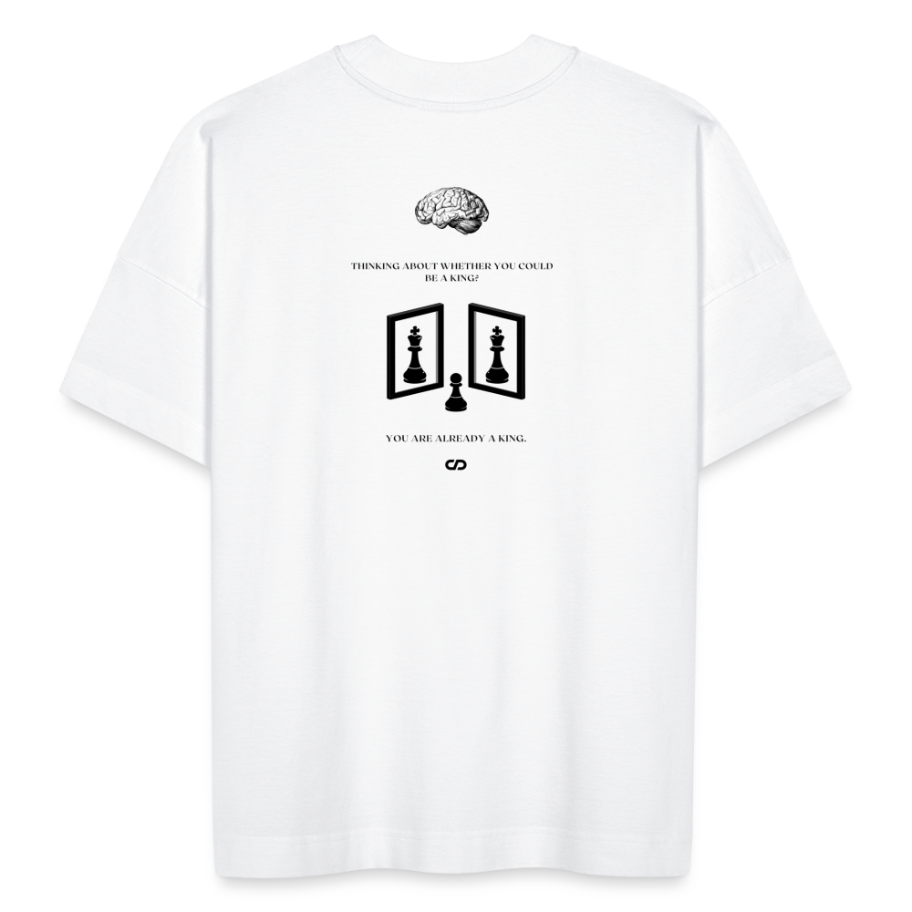 thinKING OVERSIZE T-SHIRT WHITE 2.0 - white