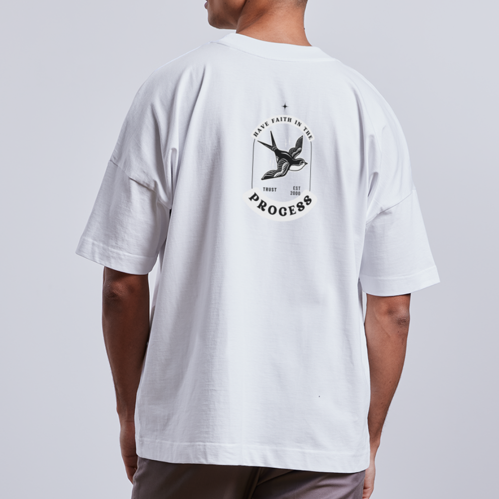 FAITH PROCESS OVERSIZE T-SHIRT - white